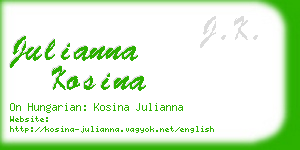 julianna kosina business card